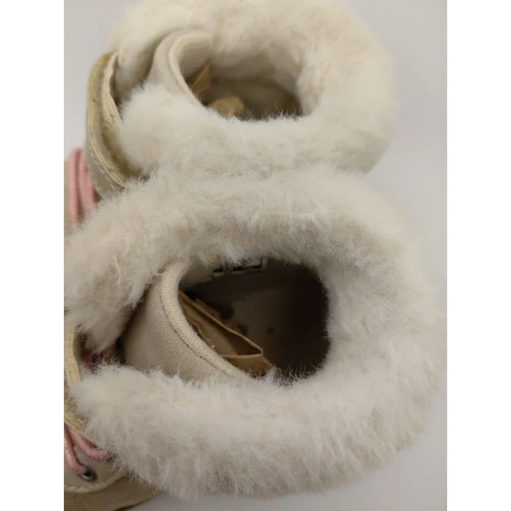 Carters Toddler Girls Sarang Fashion Boots Sneakers Comfy Shoes Gold Pink Size 7